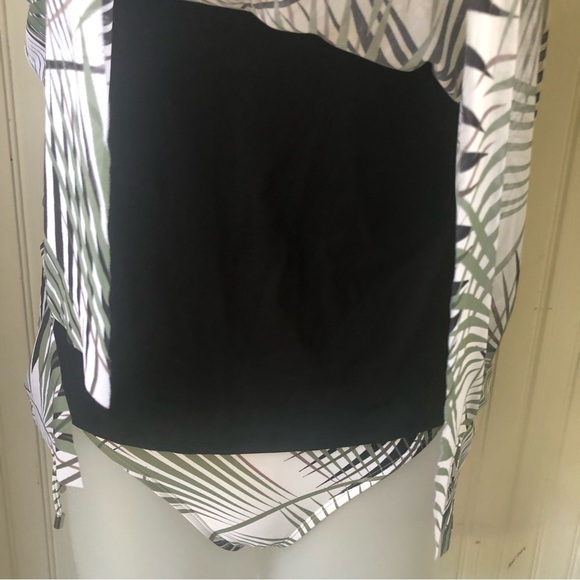 COCO REEF Retail $156 Mesh Print Underwire Tankini 2 Piece Top 34D Bottom Medium - Picture 2 of 8